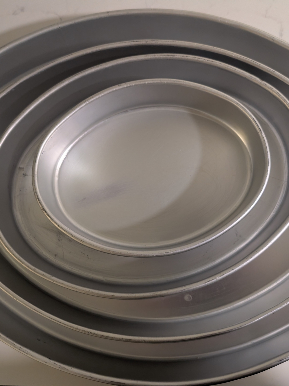 Silver Nesting Metal Trays - Sleek Home Accents